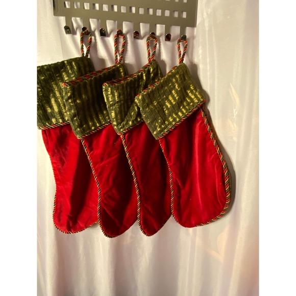 Tapestry Christmas Stocking,price per stocking Regal Red/Gold/Dark Green Scrolls - Picture 7 of 7